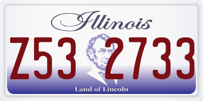 IL license plate Z532733