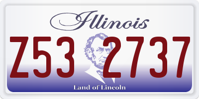 IL license plate Z532737