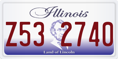 IL license plate Z532740