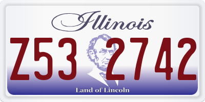 IL license plate Z532742
