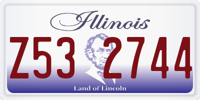 IL license plate Z532744