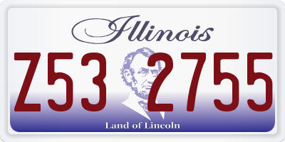IL license plate Z532755