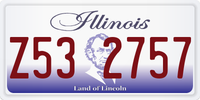 IL license plate Z532757