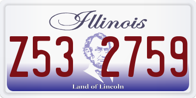 IL license plate Z532759