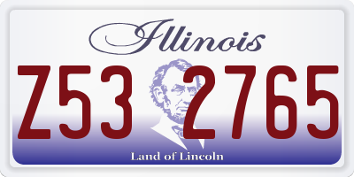 IL license plate Z532765