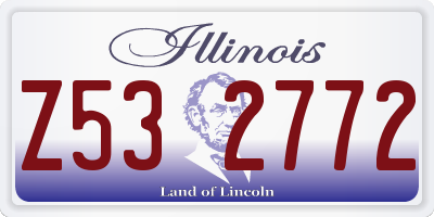 IL license plate Z532772