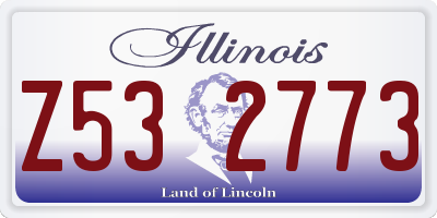 IL license plate Z532773