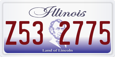IL license plate Z532775