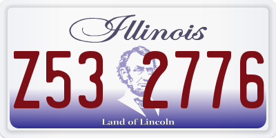IL license plate Z532776