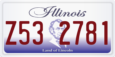 IL license plate Z532781