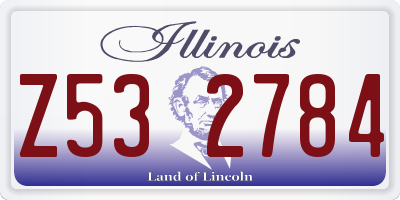 IL license plate Z532784