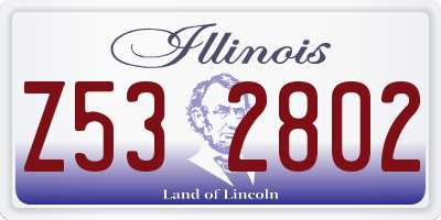 IL license plate Z532802