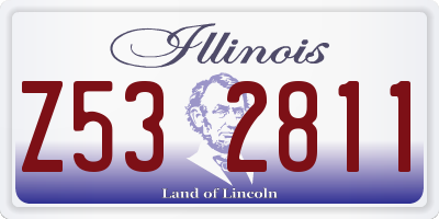 IL license plate Z532811