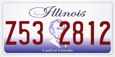 IL license plate Z532812
