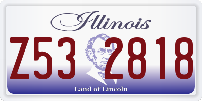 IL license plate Z532818