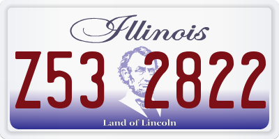 IL license plate Z532822