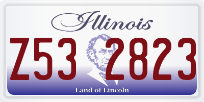 IL license plate Z532823