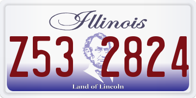 IL license plate Z532824