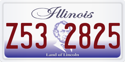 IL license plate Z532825