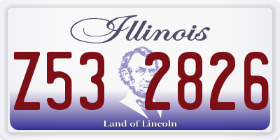 IL license plate Z532826
