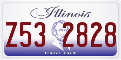 IL license plate Z532828