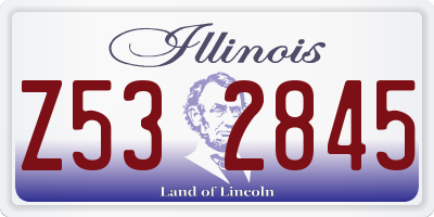 IL license plate Z532845