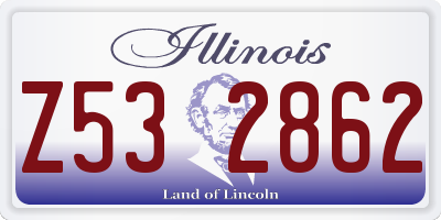 IL license plate Z532862