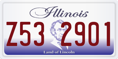 IL license plate Z532901