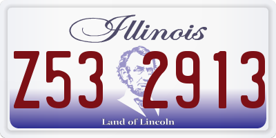 IL license plate Z532913