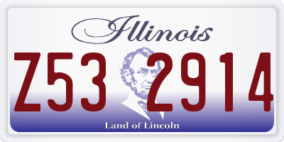 IL license plate Z532914