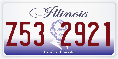 IL license plate Z532921