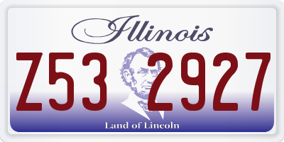 IL license plate Z532927