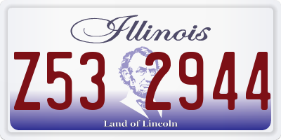 IL license plate Z532944