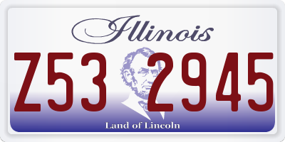 IL license plate Z532945