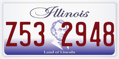 IL license plate Z532948