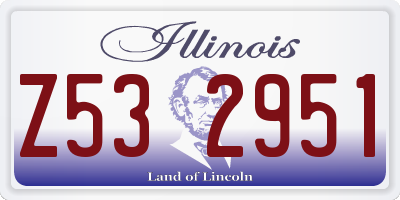 IL license plate Z532951