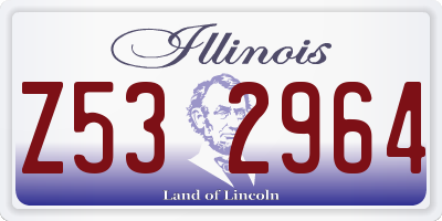 IL license plate Z532964