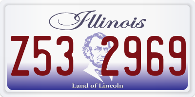 IL license plate Z532969