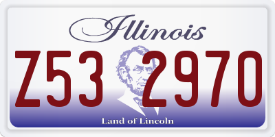 IL license plate Z532970