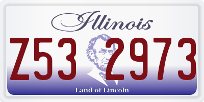 IL license plate Z532973