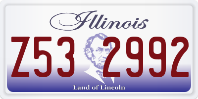 IL license plate Z532992