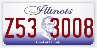 IL license plate Z533008