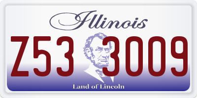 IL license plate Z533009