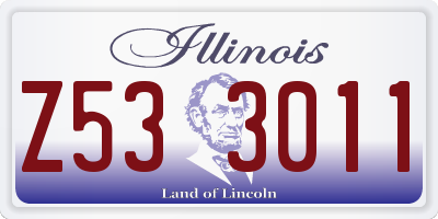 IL license plate Z533011