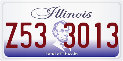 IL license plate Z533013