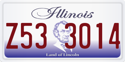 IL license plate Z533014