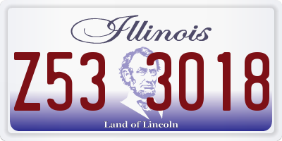 IL license plate Z533018