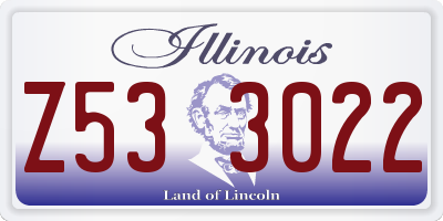 IL license plate Z533022