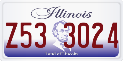 IL license plate Z533024