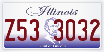 IL license plate Z533032